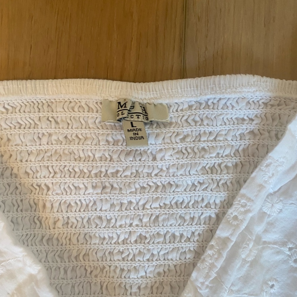 White Eyelet Ruffle Sundress - Picture 4 of 5